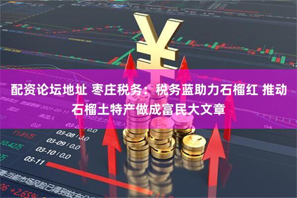 配资论坛地址 枣庄税务：税务蓝助力石榴红 推动石榴土特产做成富民大文章
